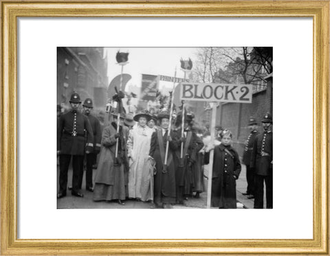 Suffragette procession 20th century