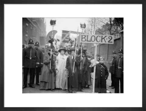 Suffragette procession 20th century