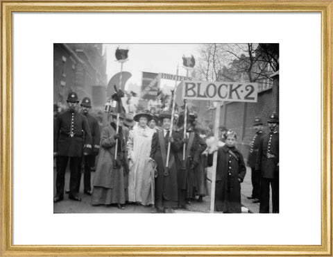 Suffragette procession 20th century