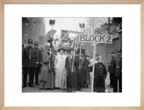 Suffragette procession 20th century