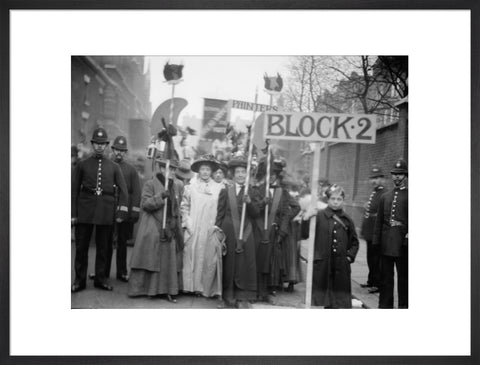 Suffragette procession 20th century