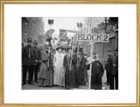 Suffragette procession 20th century