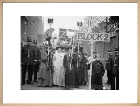 Suffragette procession 20th century