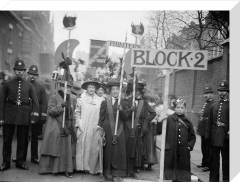 Suffragette procession 20th century