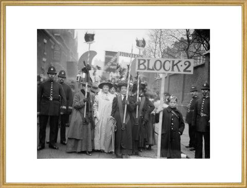 Suffragette procession 20th century