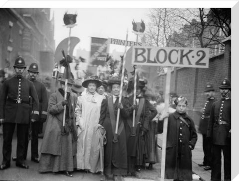 Suffragette procession 20th century