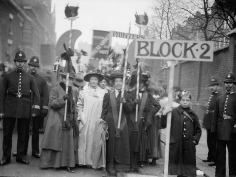 Suffragette procession 20th century