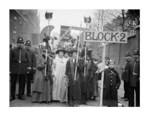 Suffragette procession 20th century