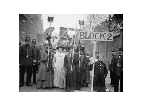 Suffragette procession 20th century