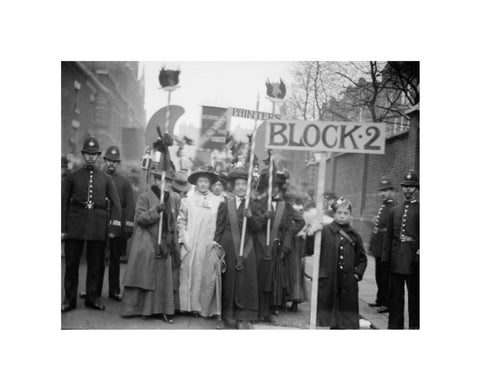 Suffragette procession 20th century