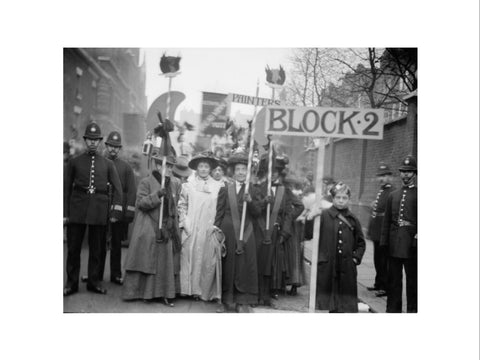 Suffragette procession 20th century