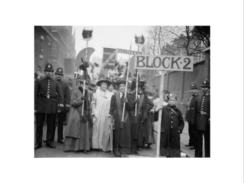 Suffragette procession 20th century