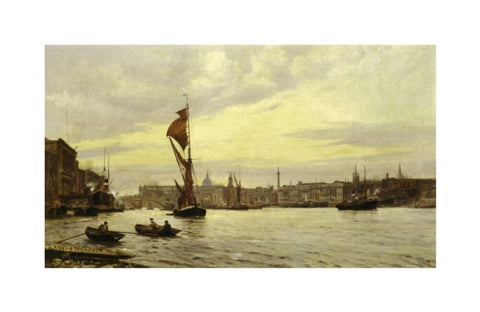 Evening in the Pool River Thames 1890