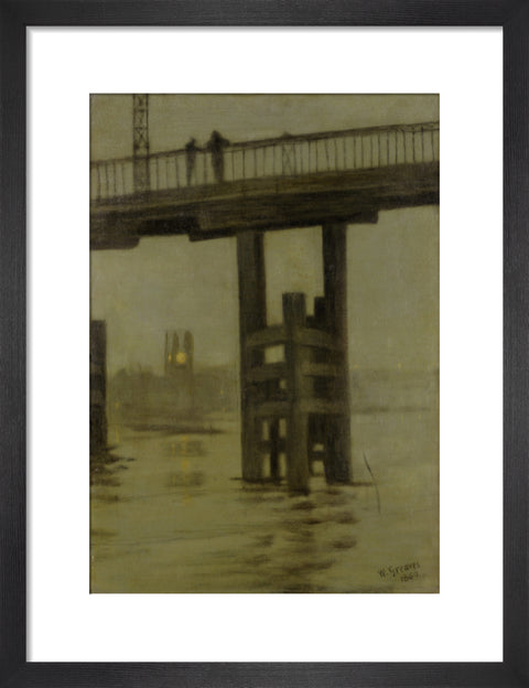 Battersea Bridge - Misty Moonlight 1869