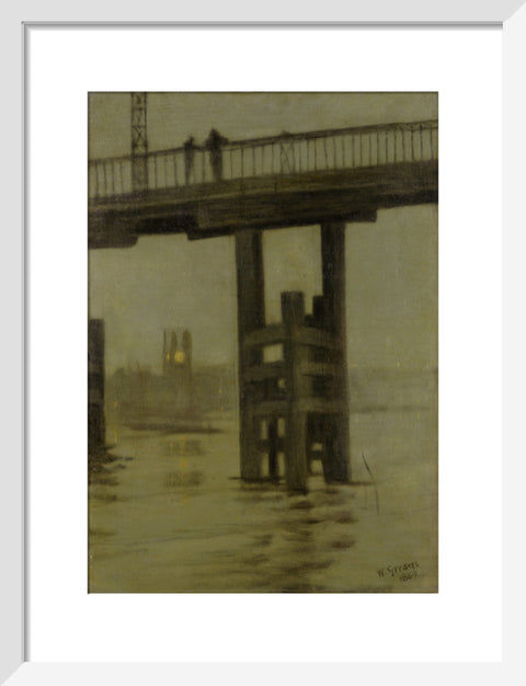 Battersea Bridge - Misty Moonlight 1869