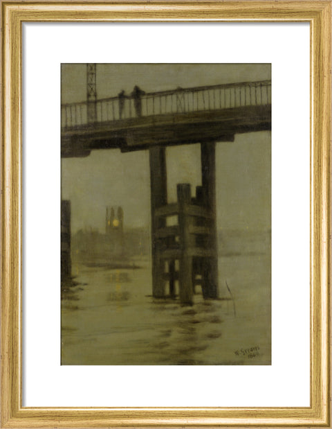 Battersea Bridge - Misty Moonlight 1869