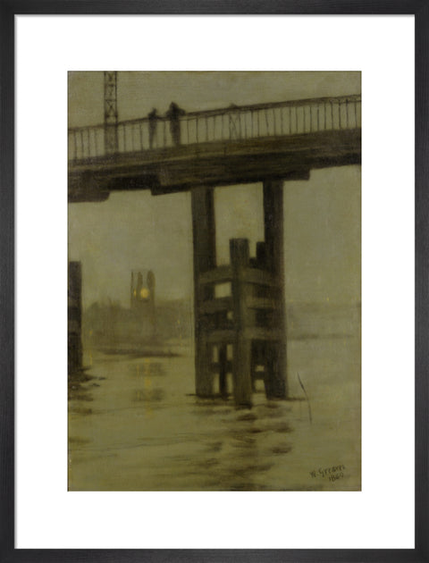 Battersea Bridge - Misty Moonlight 1869