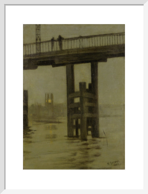 Battersea Bridge - Misty Moonlight 1869