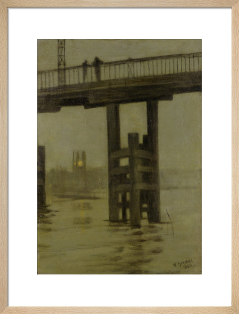 Battersea Bridge - Misty Moonlight 1869