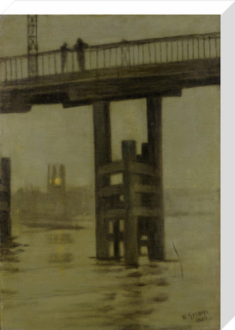 Battersea Bridge - Misty Moonlight 1869