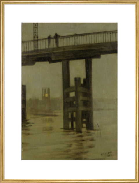 Battersea Bridge - Misty Moonlight 1869