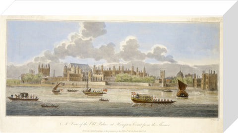 A View of the Old Palace at Hampton Court from the Thames 18th century