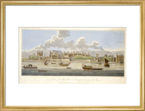 A View of the Old Palace at Hampton Court from the Thames: 18th century