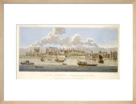 A View of the Old Palace at Hampton Court from the Thames: 18th century