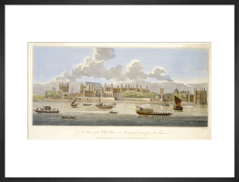 A View of the Old Palace at Hampton Court from the Thames: 18th century