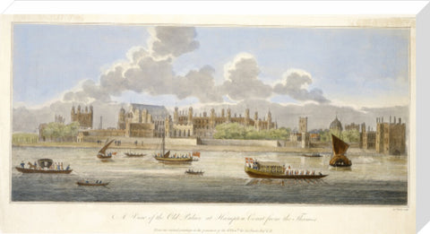 A View of the Old Palace at Hampton Court from the Thames 18th century