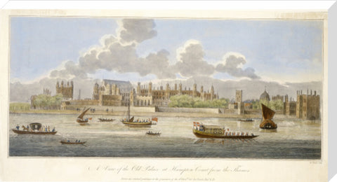 A View of the Old Palace at Hampton Court from the Thames 18th century