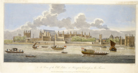 A View of the Old Palace at Hampton Court from the Thames 18th century