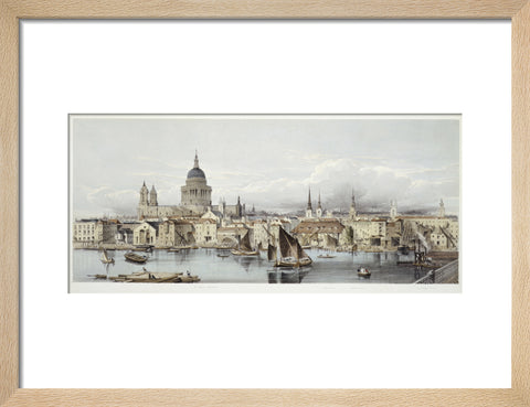 A view of the Thames and St Paul's: 19th century