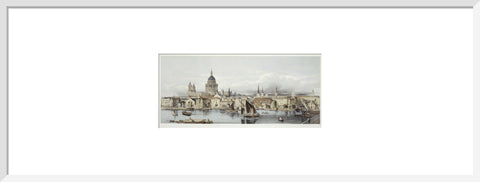 A view of the Thames and St Paul's 19th century