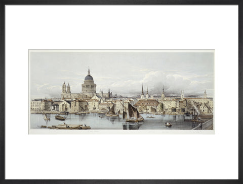 A view of the Thames and St Paul's: 19th century