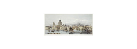 A view of the Thames and St Paul's 19th century