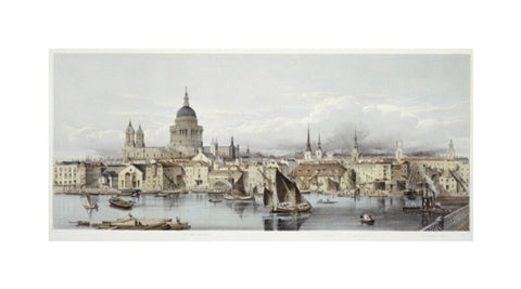 A view of the Thames and St Paul's 19th century