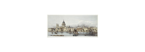 A view of the Thames and St Paul's 19th century