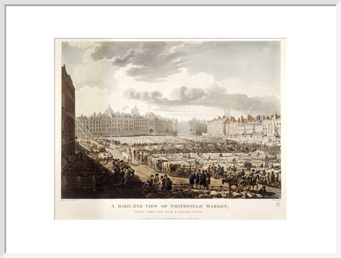A Bird's Eye View of Smithfield Market 1811