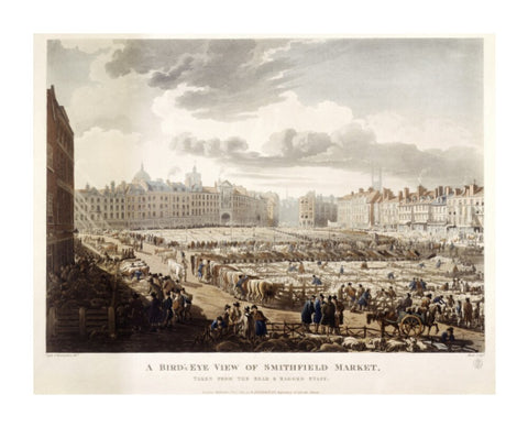 A Bird's Eye View of Smithfield Market 1811