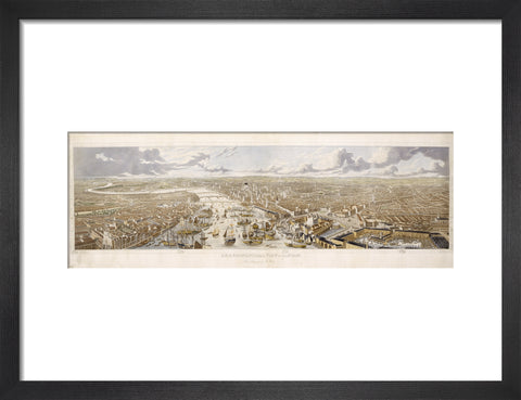 An Aeronautical View of London: 1836
