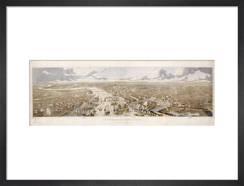 An Aeronautical View of London: 1836