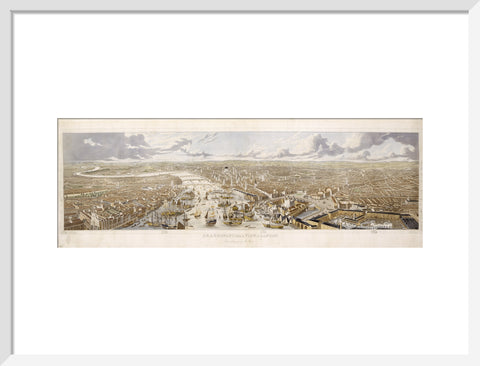 An Aeronautical View of London: 1836