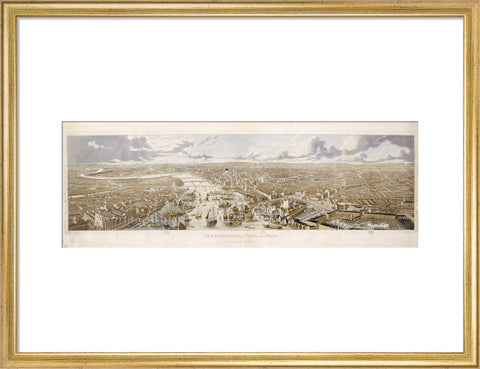 An Aeronautical View of London: 1836