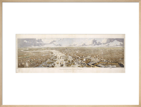 An Aeronautical View of London: 1836