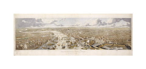 An Aeronautical View of London 1836