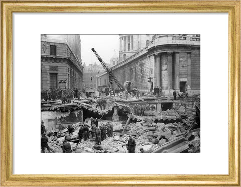 Bomb Damage at the Bank underground station 1941