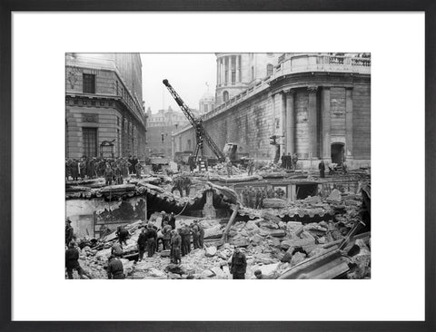 Bomb Damage at the Bank underground station 1941