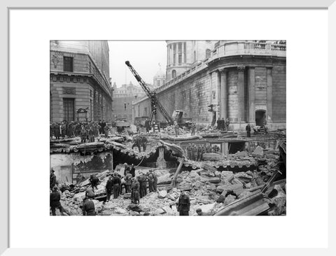 Bomb Damage at the Bank underground station 1941