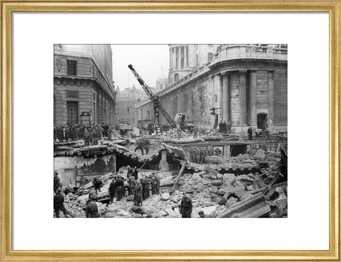 Bomb Damage at the Bank underground station 1941